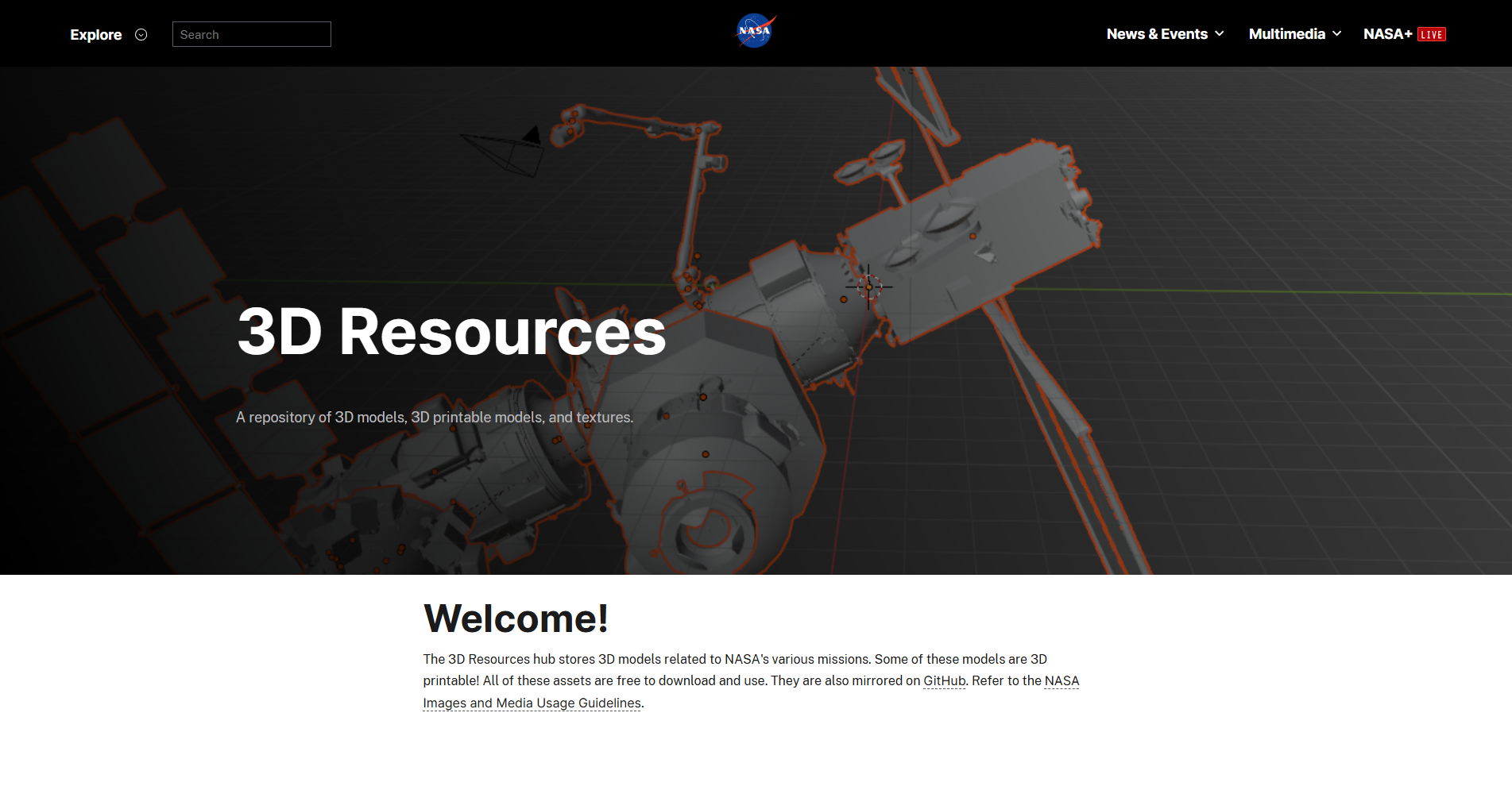 NASA 3D Resources
