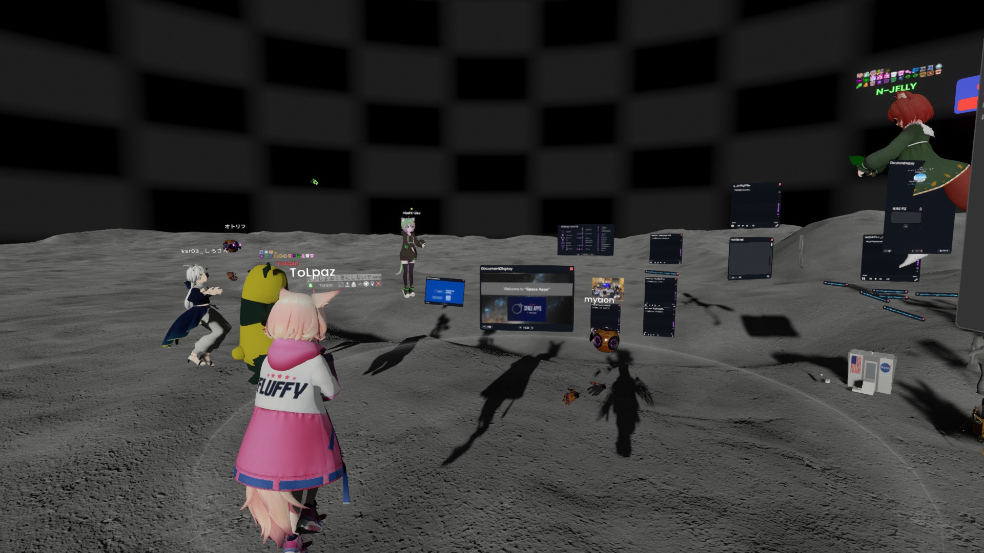 ResoniteのVR会場の様子